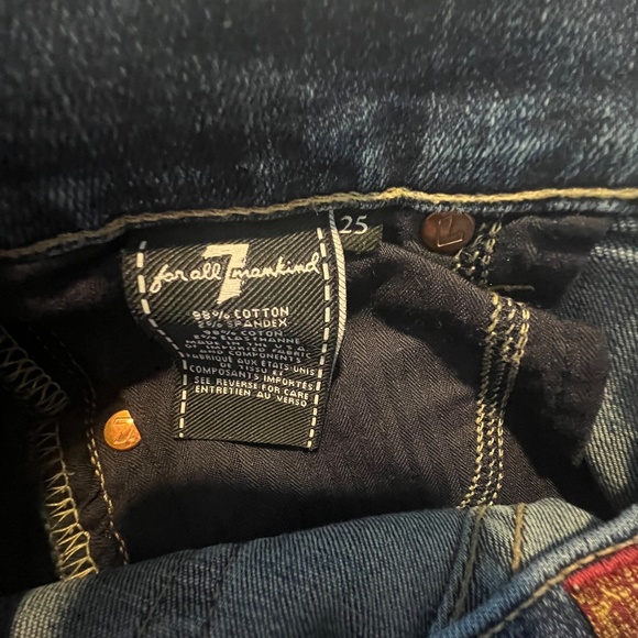 7 For All Mankind The Ankle Skinny Jeans Size 25 Made In The USA! - Picture 7 of 7